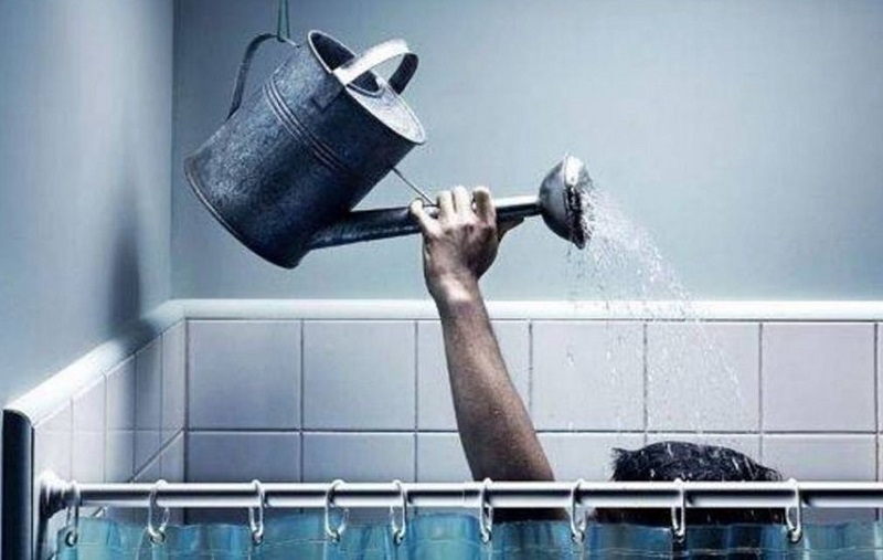 як помитися без гарячої води картинка гумор